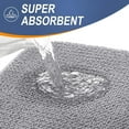 thumbnail image 3 of Thick Memory Foam Bath Mat Rug 24x16, Extra Soft Absorbent Bathroom Rug, Quick Dry Bath Mats, Non-Slip, Machine Washable Carpet for Bathroom, Tub and Shower, Home Decor Accessories, Beige, 3 of 7