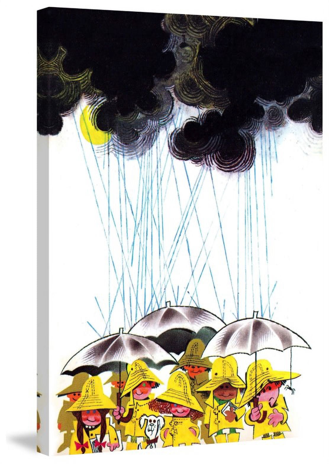 Marmont Hill "Heavy Rain" by Curtis Painting Print on Canvas