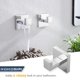 thumbnail image 5 of Juego de Accesorios de baño 4 Piezas toallero Soporte para Papel higiénico 2 Ganchos para Toallas Acero Inoxidable Montaje en Pared Cromo Pulido, 5 of 9