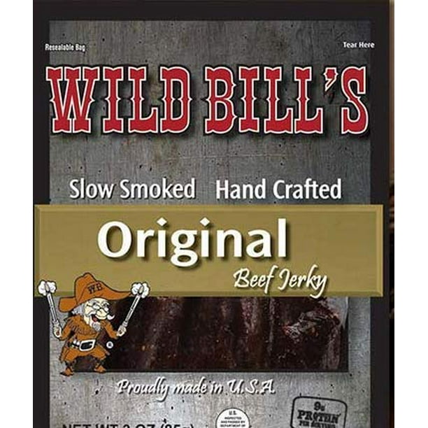 Wild Bill's Original Hickory Slow Smoked Beef Jerky 1.5 oz. Packages (8 Packages)