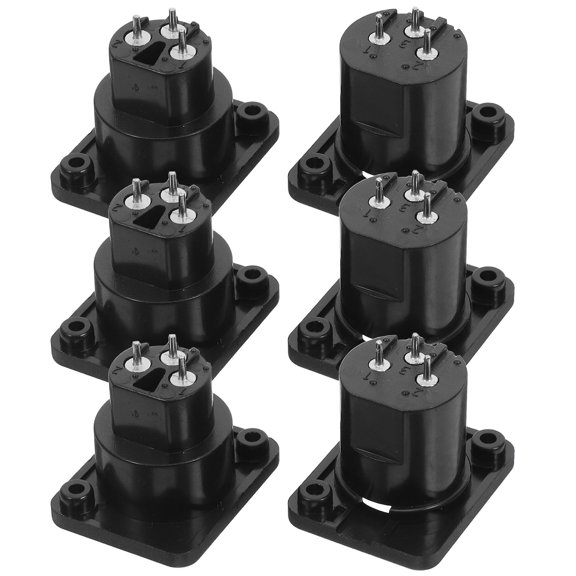 LEORX 6Pcs Microphone Mount Adapter XLR Female Jack For Public Broadcasting