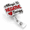 Silver-006, variant on Smile And The World Smiles With You Retractable Glitter Badge Reels
