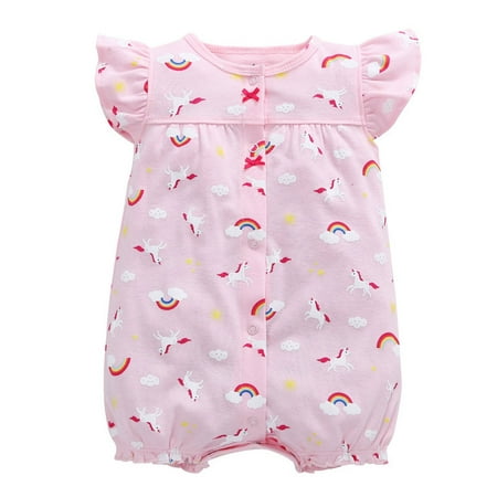 

Toddler Girls Bodysuits Striped Printed Sleeveless Soft Cute Newborn Kids Children Cartoon Fashion Outwear Streetwear Spring Summer Rompers Jumpsuits