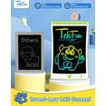 thumbnail image 3 of Tableta de escritura LCD TEKFUN, pizarra borrable para garabatos de 8.5 pulgadas, paquete de 2, 3 of 8