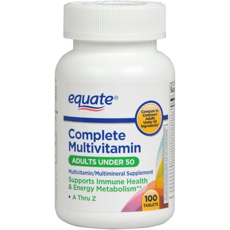 Equate A Thru Z Complete Multivitamin/Multimineral Supplement, 100 ct
