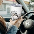 thumbnail image 6 of Daiia Running White Horses Printed 20oz Insulated Coffee Cup with Straw Topper, Fully Spill Proof Travel Coffee Mug, Stainless Steel Tumbler for Work Home Outdoor Car-Without Straw, 6 of 8