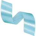thumbnail image 2 of LAICAIW Solid Color Sky Blue Satin Ribbon, 1-1/2 Inches x 25 Yards Fabric Satin Ribbon for Gift Wrapping, Crafts, Hair Bows Making, Wreath, Wedding Party Decoration and Other Sewing Projects, 2 of 7