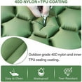 thumbnail image 4 of Camping Sleeping Pad, Blue Ultralight Inflatable Mat For Backpacking, Self-inflating With Pillow, 6cm Thick Ergonomic Design, Quick Inflate Deflate, Ripstop Nylon Fabric, Compact Easy Carry, 4 of 5