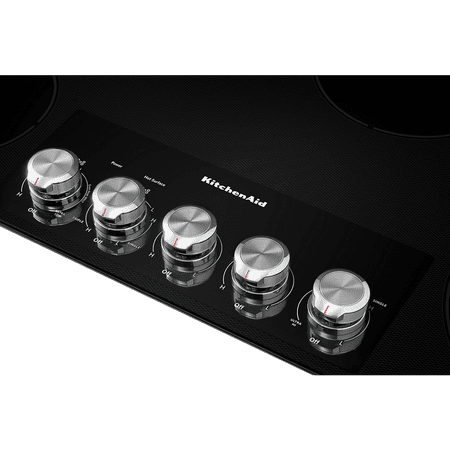 KitchenAid - 36" Built-In Electric Cooktop - Black