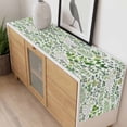 thumbnail image 4 of Green Leaves Table Runner - 36 Inch Long, Kitchen Dining Table Runner Dresser Scarves, Elegant Pastoral Summer Botanical Leaf Farmhouse Decor for Coffee Tables Wedding Party Banquet, 4 of 8