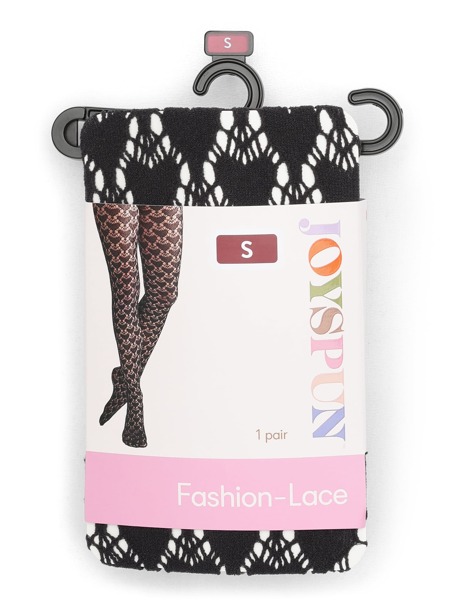 Joyspun Women's Heart Fishnet Tights, 1-Pack, Sizes S-XXL