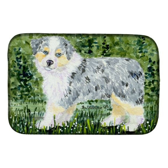 Australian Shepherd Dish Drying Mat