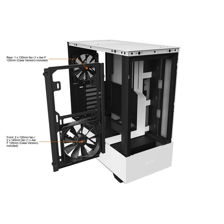 NZXT H510 Flow Matte White - Mid Tower Gaming Case