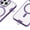 Dark purple, variant on General Cellphone Lanyard Pad Heavy Duty Metal Tethers Tab Phone Tab Easy Use for Full Phone Cases