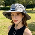 thumbnail image 6 of Luckky 3-in-1 Hands-Free Solar Cooling Hat Fan,UPF 50+ Sun Protection Hat with Removable Fan,Dual Solar & Type-C Rechargeable Outdoor Ventilated Hat for Men Women Fishing Cycling Gardening, 6 of 6