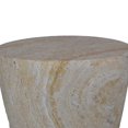 thumbnail image 3 of Mesa para plantas Benzara, 18 pulgadas, cónica, de resina blanca jaspeada, 3 of 5