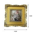 thumbnail image 4 of mmirethe Cadre Photo de Salon Baroque Embossé Élégant et Stylé Carré 1Set, 4 of 6