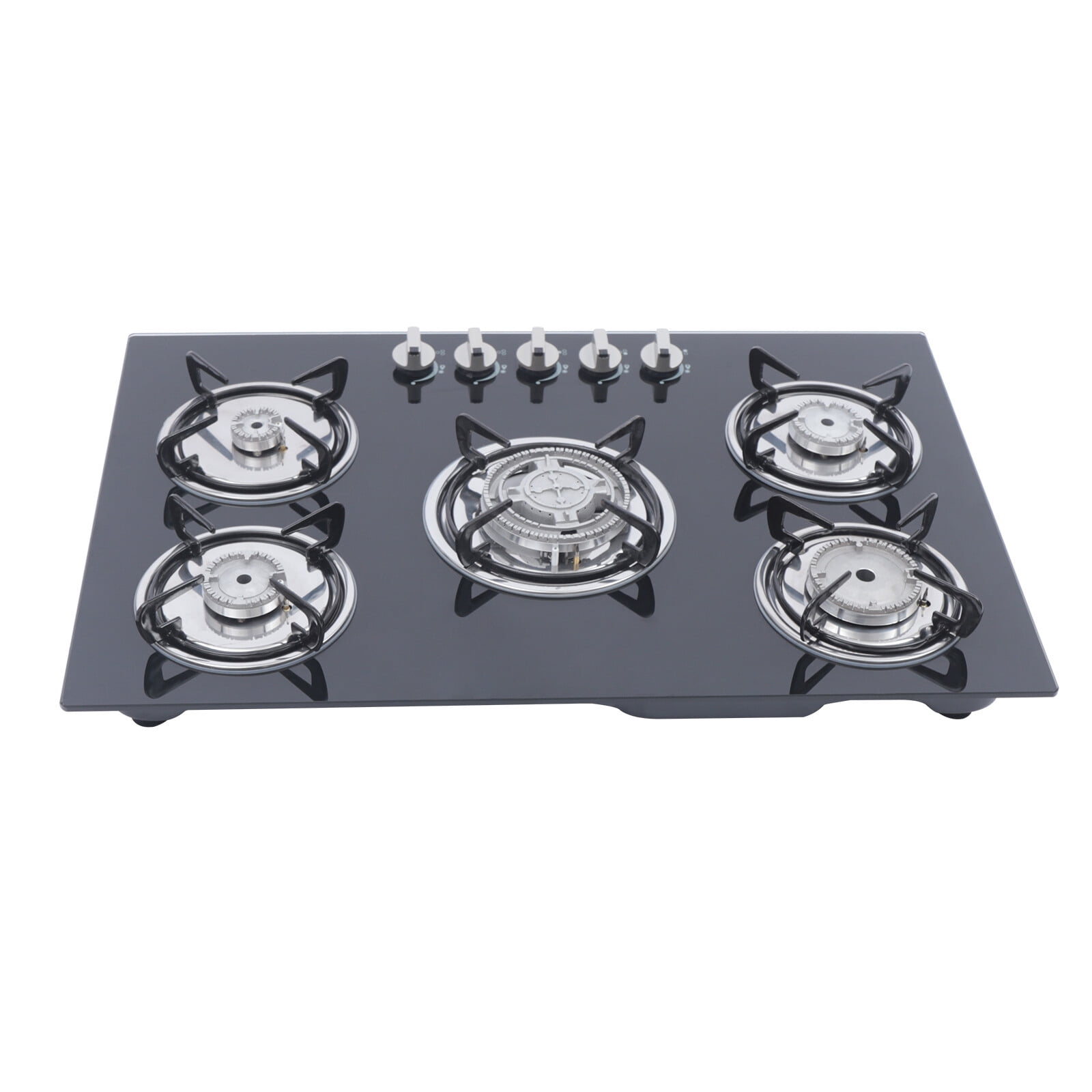HOHOBLA 5 Burner 30 inch Built-In Stove Top LPG/NG Gas Cooktop w/ Flameout protection!