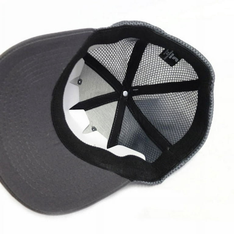 Clam Men's Jason Mitchell Light Series Fishing Flex-Fit Hat in Grey - S/M