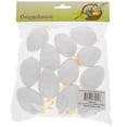 thumbnail image 3 of Set of 12 White Blank Hollow Plastic Easter Egg Ornaments 2.6 Inches, 3 of 3