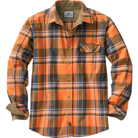 Legendary Whitetails Men's Buck Camp Flannel Shirt Long Sleeve Button Down 100% Cotton