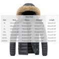 thumbnail image 2 of Ceisia Men Thick Fleece Lined Warm Winter Puffer Coat With Hood Casual Outerwear Gray M Gift, 2 of 4