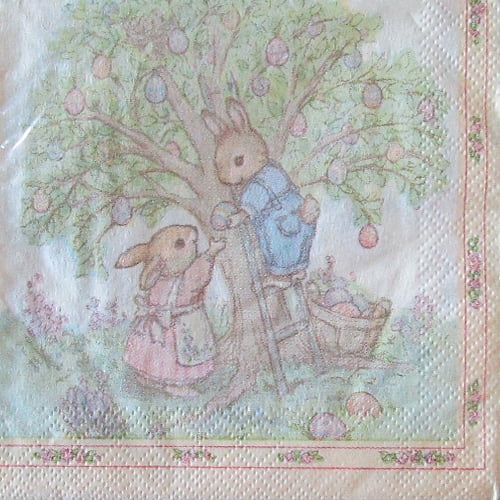 Easter 'Storybook Bunnies' Lunch Napkins (20ct)