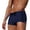 Dark Blue, variant on EliteGoogv Men Swim Trunks High Waist Solid Color Briefs Swim Bottom For Men Summer Casual Swimming Shorts Black XL