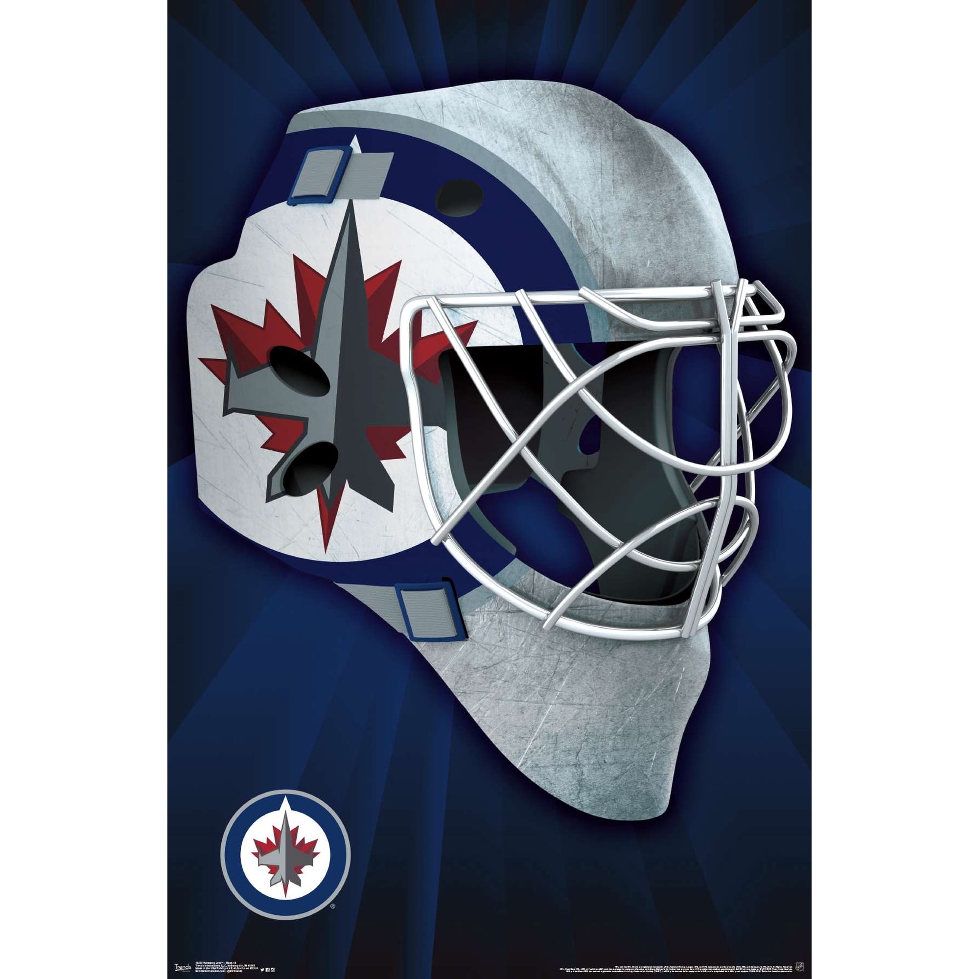 NHL Winnipeg Jets - Mask 16 Wall Poster, 22.375" x 34"