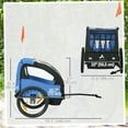 thumbnail image 3 of Aosom 2 Seat Bike Trailer for Kids, Baby Stroller with Storage Bag, Blue, 3 of 10