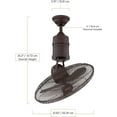 thumbnail image 3 of Craftmade Bellows Iii Bellows 21" 3 Blade Indoor / Outdoor Fan - Bronze, 3 of 4
