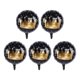 thumbnail image 1 of 5pcs Black Gold Balloons Safe NonToxic Cute Style Party Decoration for Girls Boys, 1 of 5