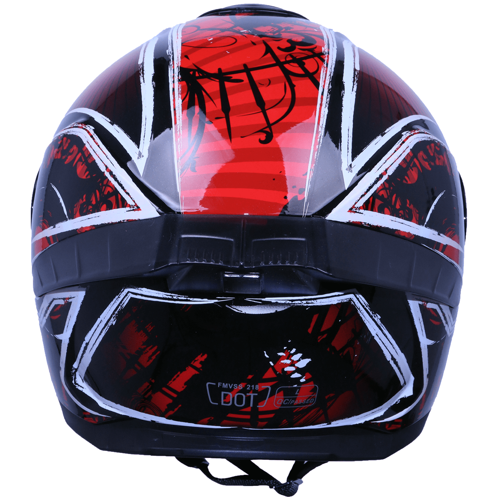 Full-Face Adult Motorcycle Helmet, Motocross ATV Offroad Dirt Bike Helmet DOT Approved, Red and Black, XL Size