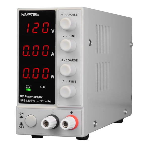 wanptek NPS1203W 0- 0-3A Switching DC Power Supply 3 Digits Display High Adjustable Power Supply AC 115V230V 5060Hz Voltage & Current Regulated Dual Output