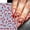 red, variant on White Flower Nail Stickers, 5D Embossed Floral Nail Decals, Self-Adhesive Spring Vine French Nail Art for Women, Wedding Manicure DIY Nail Decorations