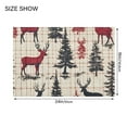 thumbnail image 4 of Yayeee Bath Rugs for Bathroom Floor Set of 2 Non Slip Fluffy Soft Absorbent Mat, Red Deer, 4 of 7