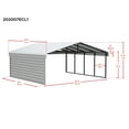 thumbnail image 4 of Arrow 20 x 20 x 7 ft Eggshell Carport With 1 Side Wall Kit, 4 of 15