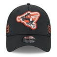 thumbnail image 2 of Men's New Era Black Baltimore Orioles 2024 Clubhouse 39THIRTY Flex Hat, 2 of 5