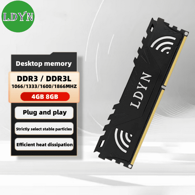 DDR3L DDR3 4GB 8GB 1066 1333 1600 1866Mhz PC3 1.5V PC3L 1.35V 240Pin DIMM NON-ECC with Cooling vest memoria ram ddr3 8GB DDR3L 1866X1