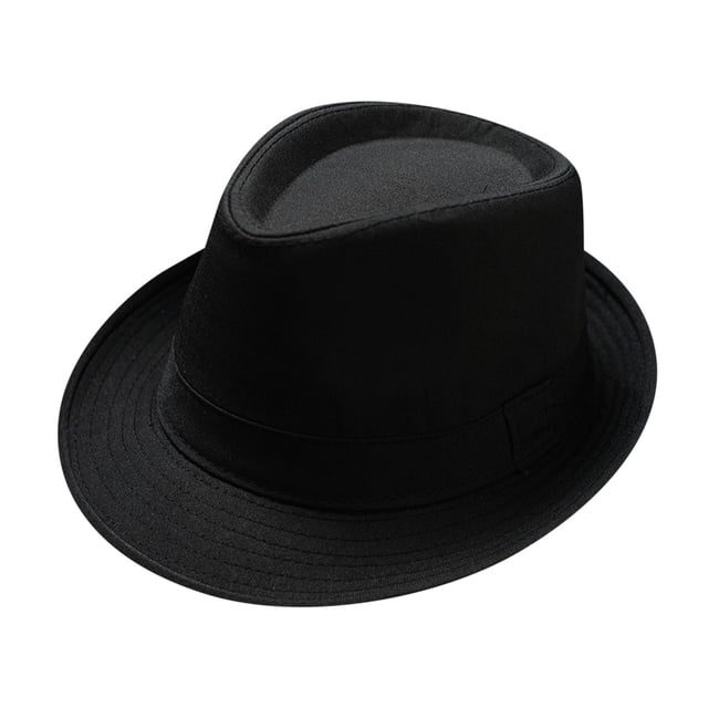 Sombrero unisex de estilo británico Jazz Sun Hat - Poliéster, vintage, 58 cm de circunferencia