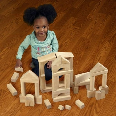 ECR4Kids 75-pc Hardwood Unit Block Set