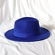 thumbnail image 4 of Sombrero de copa con cinta del mismo color, sombrero de fieltro de lana con cinta plana, sombrero para el sol para hombres y mujeres, sombrero de jazz de lana de imitación de lana, 4 of 6