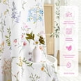 thumbnail image 6 of FRAMICS Watercolor Floral Shower Curtain Sets with Rugs, Colorful Wildflower Bathroom Sets with Hooks, Waterproof Fabric Bathroom Curtains, Machine Washable, 6 of 10