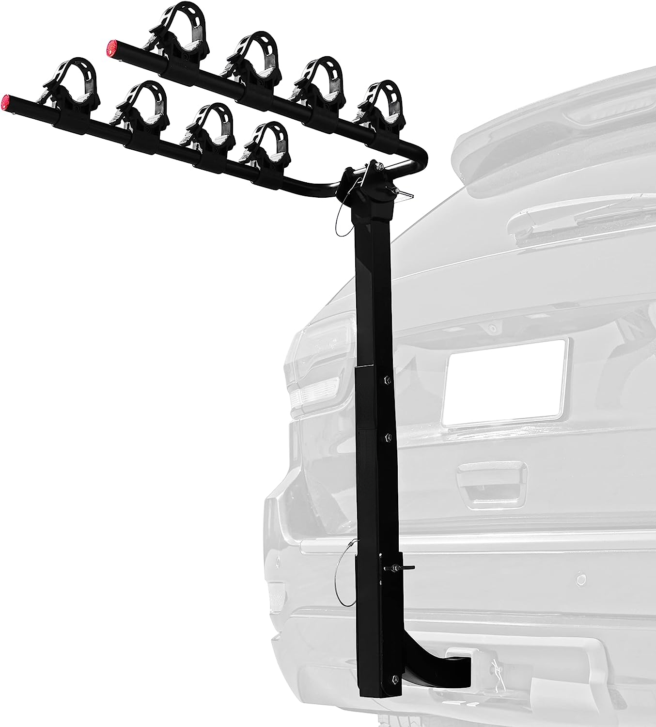 Lenox 25 Bike Hitch Rack for Cars Trucks SUVs with 2\u201D Hitch Foldable Steel Frame with