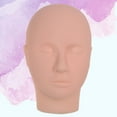 thumbnail image 6 of OUNONA Silicon Mannequin Head for Practicing Grafting Eyelashes with Beige Color and Stable Large Base, 6 of 8