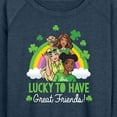 thumbnail image 3 of Barbie - Lucky To Have Great Friends - Women's Lightweight French Terry Long Sleeve Shirt, 3 of 5