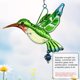 thumbnail image 5 of 1 Uds atrapasoles de cristal colgante de colibrí lámpara de araña orar fabricante de arcoíris ornamento para ventana atrapasoles decoración del jardín del hogar, verde, 5 of 5