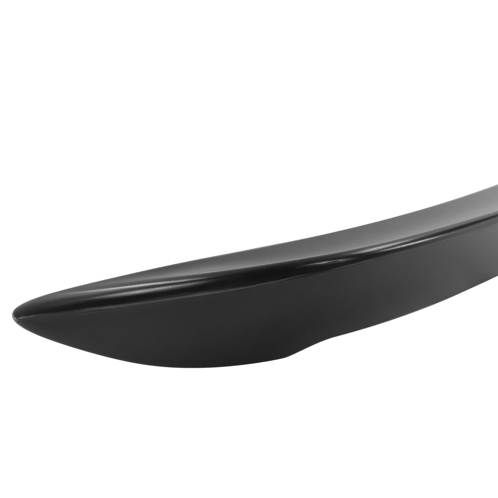 Ikon Motorsports Trunk Spoiler Compatible With 2022-2026 Subaru WRX 5th, Unpainted Black ABS Plastic Rear Wing Deck Lid Lip Tail Trim