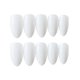 thumbnail image 2 of 24pcs Glossy Coffin False Nails Long Pointed Pure Color Artificial Full Cover Press on Fake Nail Tips 12 Sizes (Milky), 2 of 4
