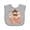 AC-Heather Grey, variant on Inktastic Faux Crochet Cute Highland Cow Boys or Girls Baby Bib
